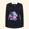 Women's long sleeve plain rugby shirt Thumbnail