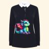 Women's long sleeve plain rugby shirt Thumbnail