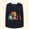 Women's long sleeve plain rugby shirt Thumbnail