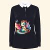 Women's long sleeve plain rugby shirt Thumbnail